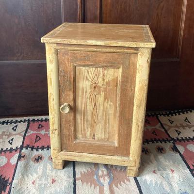 Pine bedside cabinet