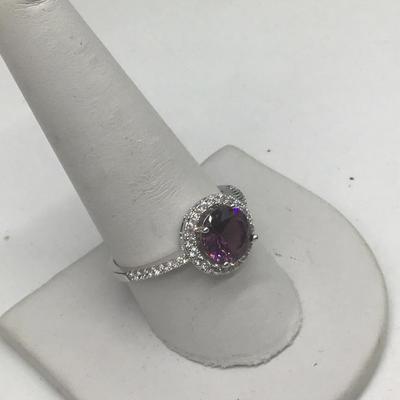 Large Purple Cocktail Ring