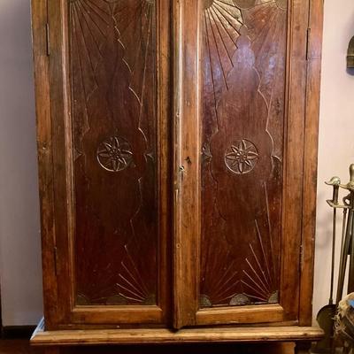Refinished antique Teak cabinet