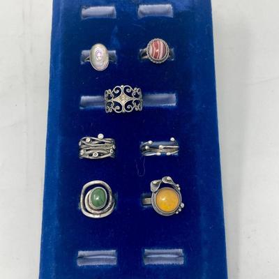 Lot of Sterling Silver rings