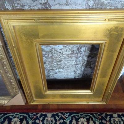 LOT 186. THREE GOLD PICTURE FRAMES