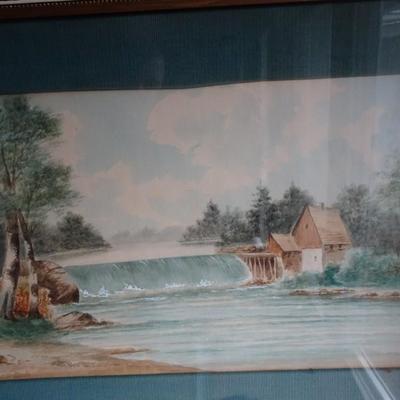 LOT 195  COUNTRY SCENE ART