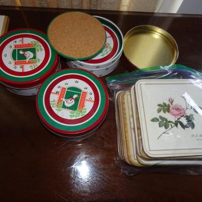LOT 200. COASTERS, HOME DECOR ART AND CELL PHONE CASE