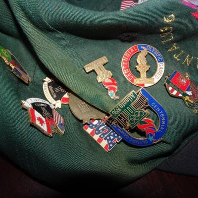 LOT 205. COLLECTION OF ATLANTA OLYMPIC PINS AND HAT