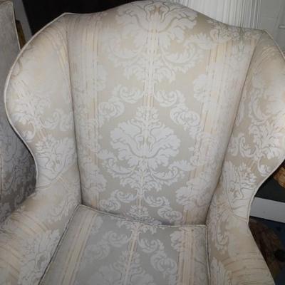 LOT 208. TWO WING BACK CHAIRS