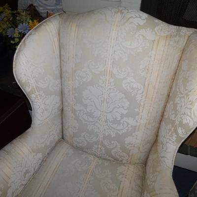 LOT 208. TWO WING BACK CHAIRS