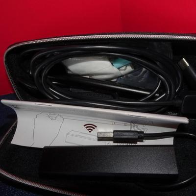 LOT 211. INSIGNIA DUAL HAARD DRIVE DOCKING STATION, PORTABLE SCANNER AND EARWAX CLEAN TOOL