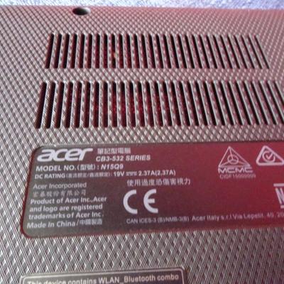 LOT 214. ACER CHROME LAP TOP
