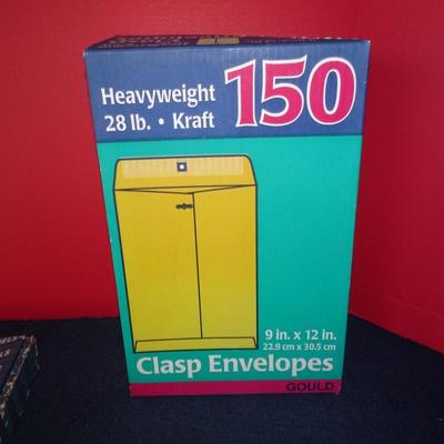 LOT 221. PARTIAL BOX OF ENVELOPES AND LABELS