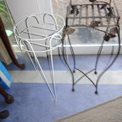 LOT 224. TWO PLANT STANDS