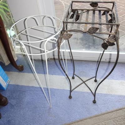 LOT 224. TWO PLANT STANDS