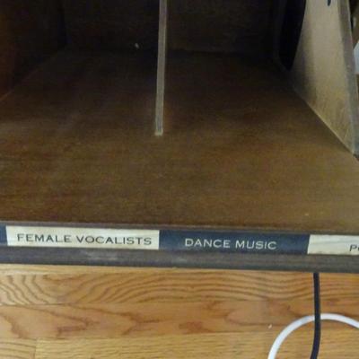 LOT 236. V INTAGE RECORD CABINET