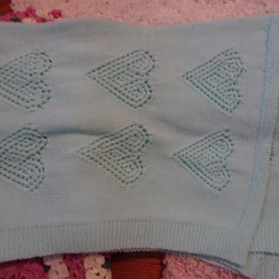 LOT 253. AFGHAN AND BLANKET
