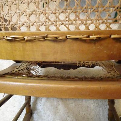 LOT 266. CANE ROCKER. CANE NEEDS TO BE REPLACED