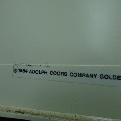 LOT 300. VINTAGE COORS HANGING LIGHT