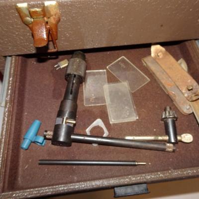 LOT 310. MACHINST TOOL BOX WITH TOOLS