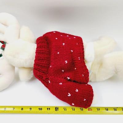ABSOLUTELY ADORABLE CHARTER CLUB MOOSE W/ A CHRISTMAS SWEATER PLUSHIE