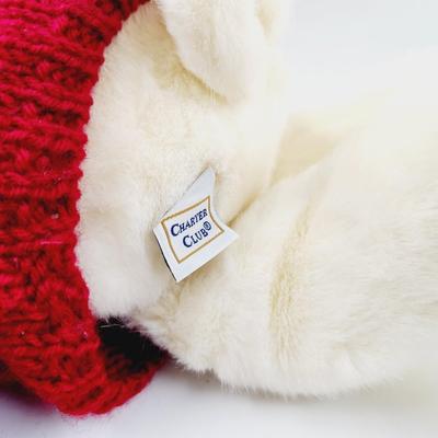 ABSOLUTELY ADORABLE CHARTER CLUB MOOSE W/ A CHRISTMAS SWEATER PLUSHIE