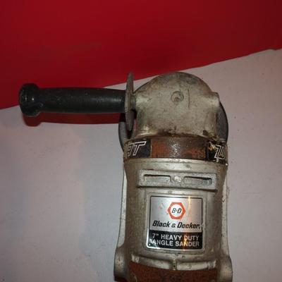 LOT 235. BLACK AND DECKER 7" HEAVY DUTY ANGLE SANDER