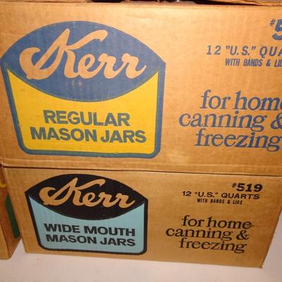 LOT 332. MASON JARS  NO LIDS, USED, NEED CLEANING