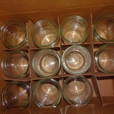 LOT 333. TWO BOXES OF UNUSED MASON JARS WITH LIDS
