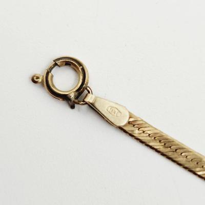 BEAUTIFUL 14K GOLD ITALY BRACELET 2 GRAMS