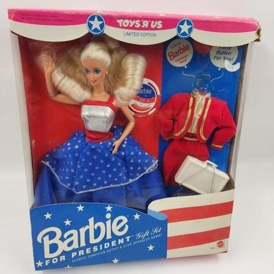 1991 MATTEL BARBIE FOR PRESIDENT GIFT SET