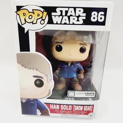 FUNKO POP #86 LOOT CRATE EXCLUSIVE HANS SOLO (SNOW GEAR)