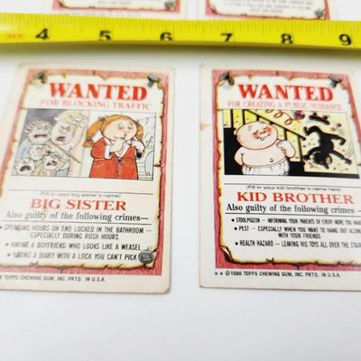 1980s GARBAGE PAIL STICKERS 4 PACK