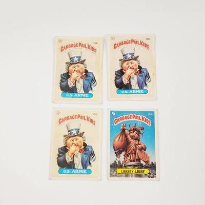 1980s GARBAGE PAIL STICKERS 4 PACK