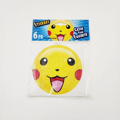 POKÃ‰MON 6 PCK LARGE STICKERS