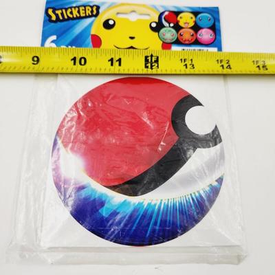 POKÃ‰MON 6 PCK LARGE STICKERS