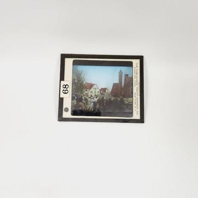 1800s GLASS LATERN SLIDES COLORED