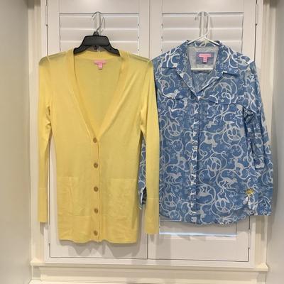 Lot  8550   Lilly Pulitzer Cardigan & Top