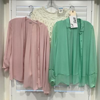 Lot 8600 Three Ladies Formal Blouses