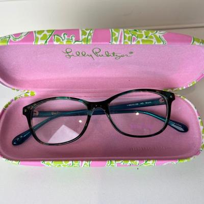 8584 Lily Pulitzer Blue Green Tortoise Glass frames