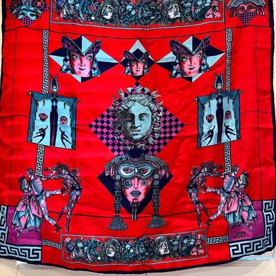8586 Gianni Versace Silk Jester Scarf