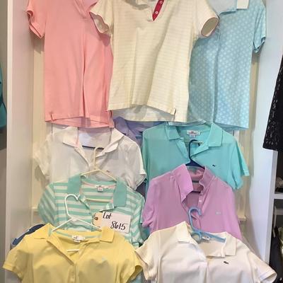 Lot 8615. Lot of Vineyard Vines / Landsâ€™End Short-sleeve tops