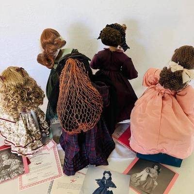 Ashton Drake â€˜Little Womenâ€™ Porcelain Dolls (BR3-JM)
