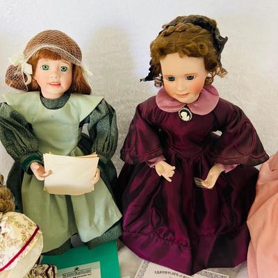 Ashton Drake â€˜Little Womenâ€™ Porcelain Dolls (BR3-JM)