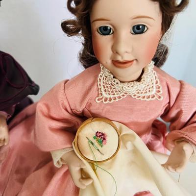 Ashton Drake â€˜Little Womenâ€™ Porcelain Dolls (BR3-JM)