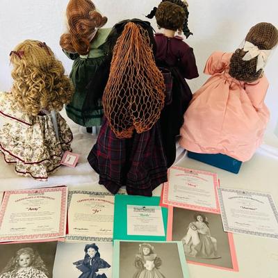 Ashton Drake â€˜Little Womenâ€™ Porcelain Dolls (BR3-JM)