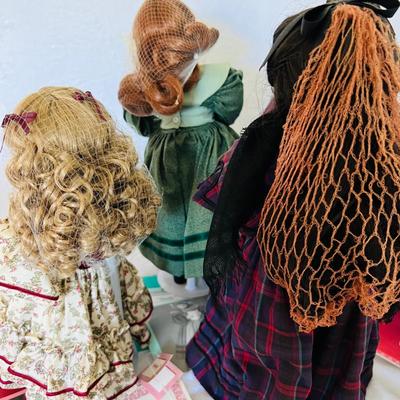 Ashton Drake â€˜Little Womenâ€™ Porcelain Dolls (BR3-JM)