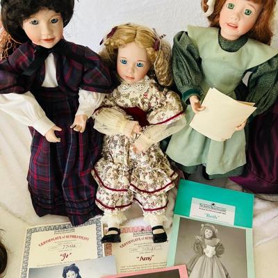 Ashton Drake â€˜Little Womenâ€™ Porcelain Dolls (BR3-JM)