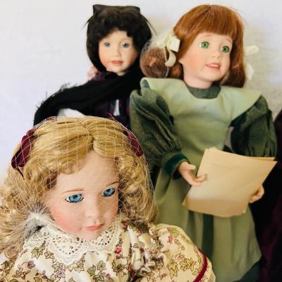 Ashton Drake â€˜Little Womenâ€™ Porcelain Dolls (BR3-JM)