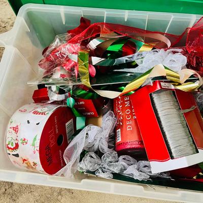 Long tote of Chrismas stuff