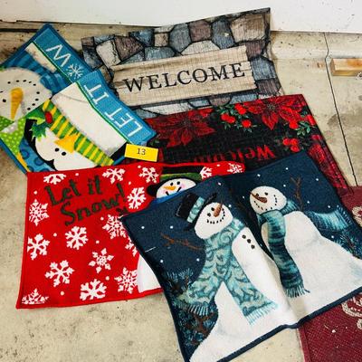 Christmas Welcome mats