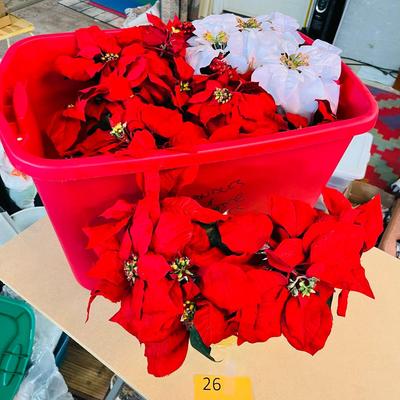 Tote of poinsettias