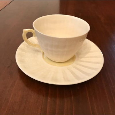 BELLEEK POTTERY Neptune, yellow