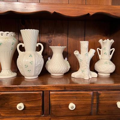 BELLEEK Vintage Set of 5 Set